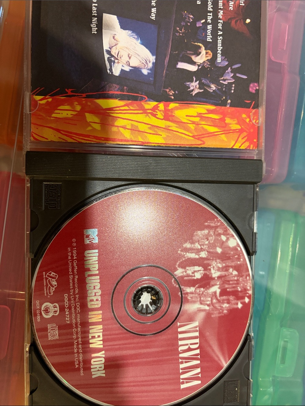 NIRVANA Red and White MTV Unplugged In New York CD Disc